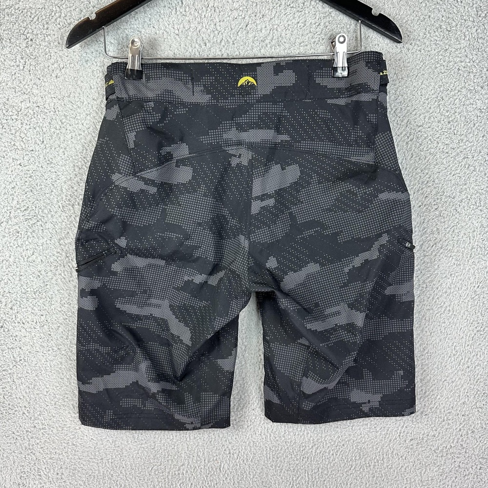 Zoic Shorts Mens Small Gray Camo Mountain Bike MTB Zip Pockets Stretch Trail Men - Picture 7 of 12